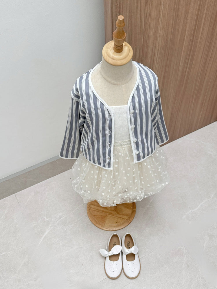 Kadaka KG-0108 Girls Outer Cardigan Knit Kidswear | Jaket Anak Perempuan | Mini & Mama Collection