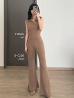 Load image into Gallery viewer, Kadaka B-0226 Flare Knit Pants | Celana Cutbray Knit Wanita | Knot Your Average Collection
