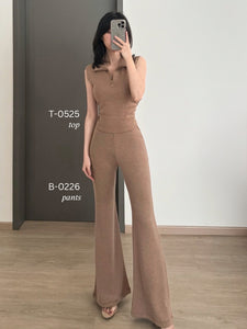 Kadaka B-0226 Flare Knit Pants | Celana Cutbray Knit Wanita | Knot Your Average Collection