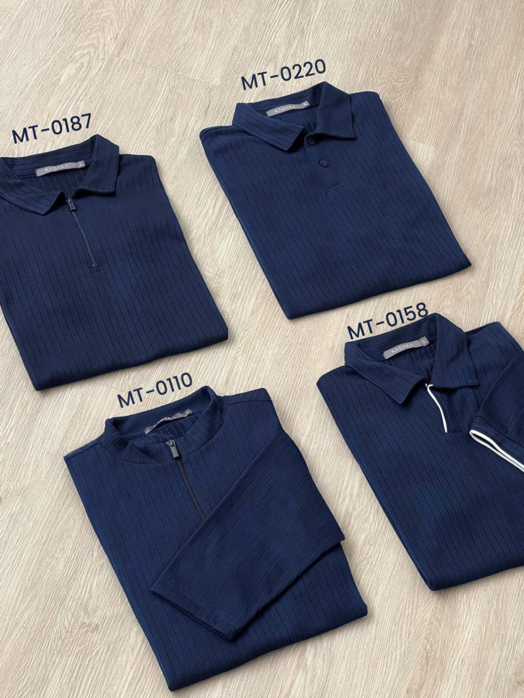 Kadaka MT-0187 Polo Shirt Men with Zipper Detail | Atasan Polo Pria Detail Kerah Zipper