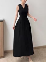 Load image into Gallery viewer, Kadaka D-0253 Long Vneck Dress | Dress Panjang Wanita
