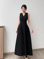 Load image into Gallery viewer, Kadaka D-0253 Long Vneck Dress | Dress Panjang Wanita
