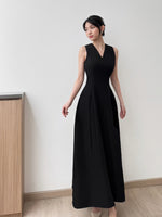 Load image into Gallery viewer, Kadaka D-0253 Long Vneck Dress | Dress Panjang Wanita
