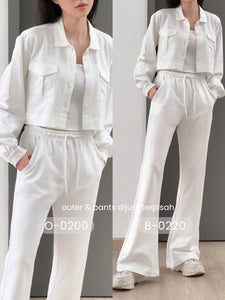 Kadaka B-0220 Cutbray Sweat Pants | Celana Sporty Wanita