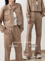 Muat gambar ke penampil Galeri, Kadaka B-0220 Cutbray Sweat Pants | Celana Sporty Wanita
