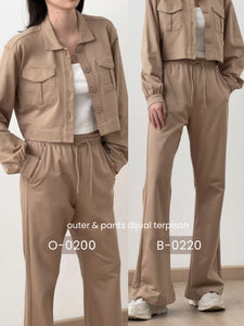 Kadaka B-0220 Cutbray Sweat Pants | Celana Sporty Wanita