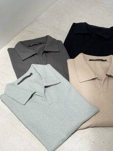 Kadaka MT-0217 Polo Men Knit Textured | Atasan Polo Pria Knit