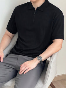Kadaka MT-0187 Polo Shirt Men with Zipper Detail | Atasan Polo Pria Detail Kerah Zipper