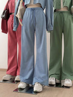 Muat gambar ke penampil Galeri, Kadaka B-0220 Cutbray Sweat Pants | Celana Sporty Wanita
