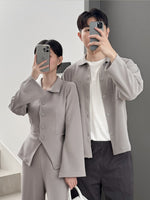 Load image into Gallery viewer, Kadaka Couple Group Family Outfit | Outer Dress Culotte and Men Jacket | Everyday Basics Collection

