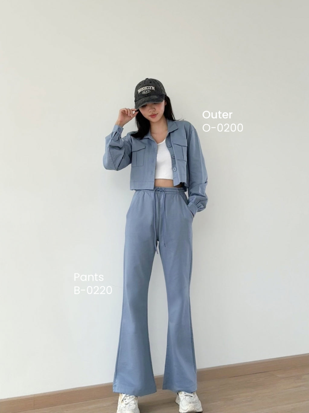 Kadaka B-0220 Cutbray Sweat Pants | Celana Sporty Wanita