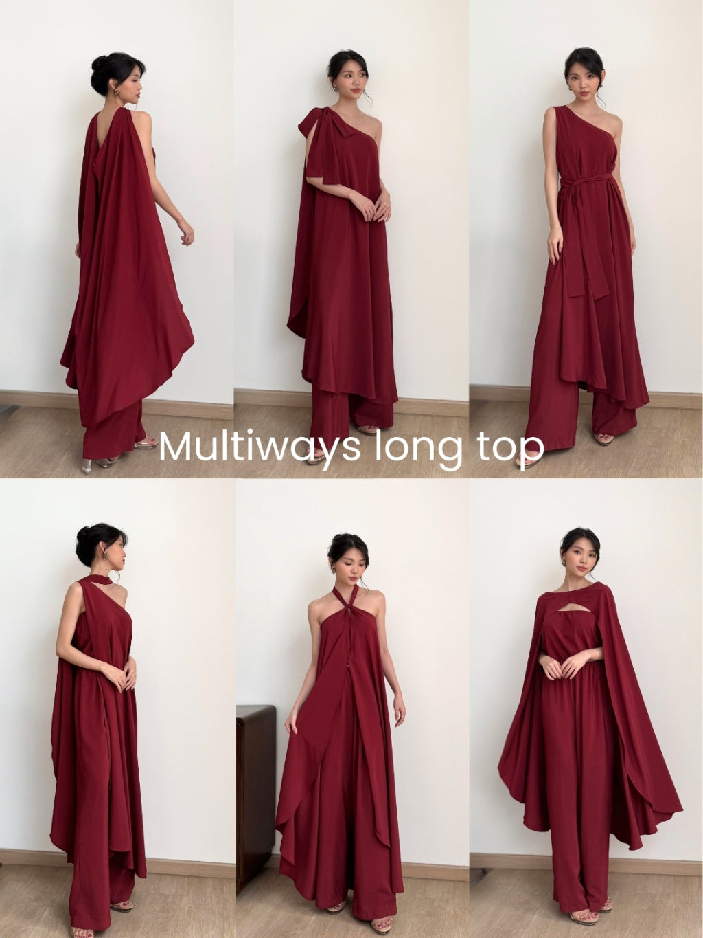 Kadaka D-0252 Multiway Long Top | Atasan Multiway Wanita