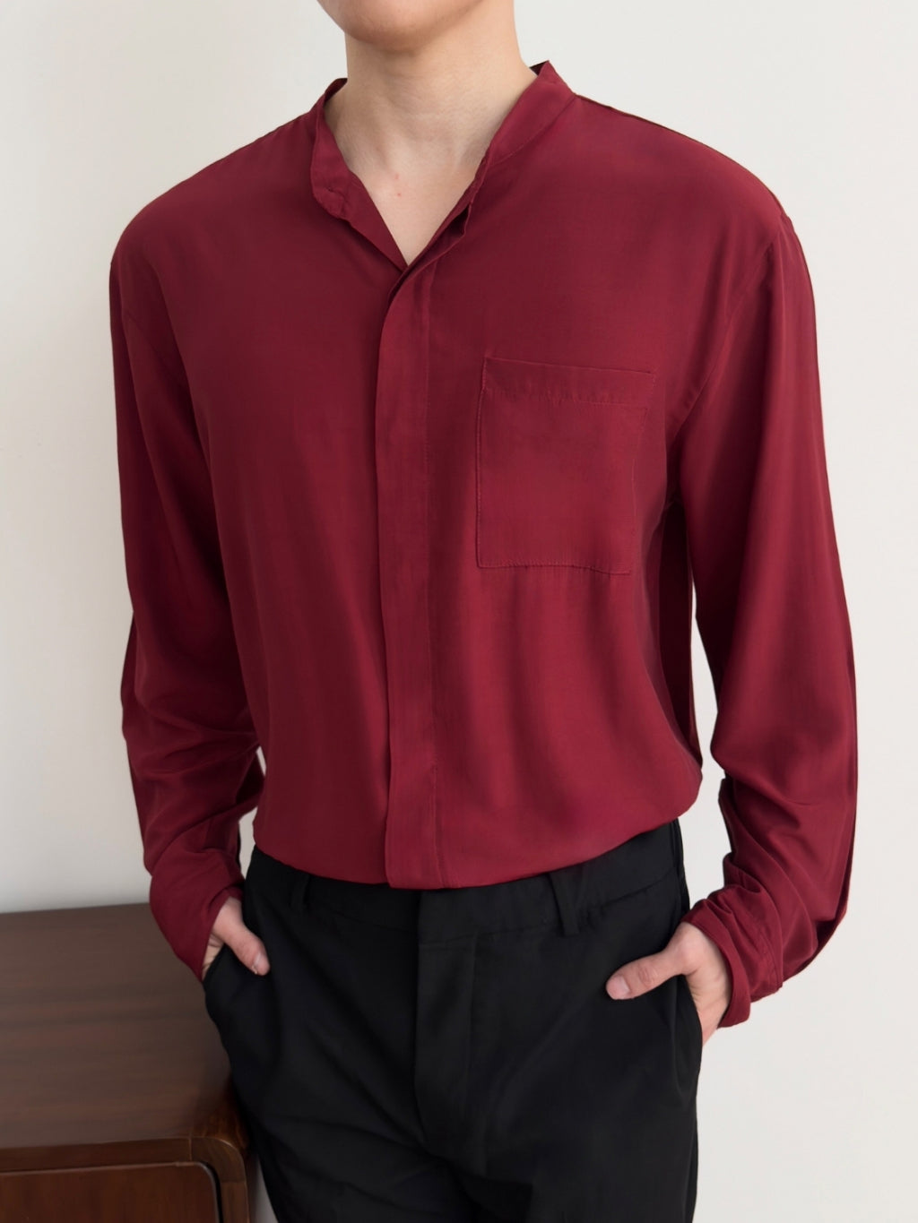 Kadaka MT-0215 Longsleeve Men Shirt Double Placket | Atasan Kemeja Pria Rapi