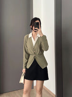 Load image into Gallery viewer, Kadaka O-0211 Outer Peplum Cardigan Knit | Atasan Cardigan Wanita Lengan Panjang
