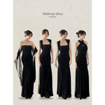 Muat gambar ke penampil Galeri, Kadaka D-0256 Multiway Maxi Party Dress | Dress Panjang Wanita Pesta
