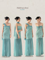 Muat gambar ke penampil Galeri, Kadaka D-0256 Multiway Maxi Party Dress | Dress Panjang Wanita Pesta
