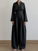 Load image into Gallery viewer, Kadaka Madison Top | Long Sleeve Waist Fitted Top | Atasan Wanita Lengan Panjang | Brooklyn Collection T-0570
