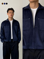 Muat gambar ke penampil Galeri, Kadaka Kent Jacket | Men Corduroy Zipper Jacket | Jaket Pria | Brooklyn Collection MO-0113
