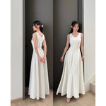 Muat gambar ke penampil Galeri, D-0264 Reversible Maxi Dress | Dress Panjang Wanita Formal Party

