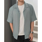 Load image into Gallery viewer, Kadaka MT-0226 Short Sleeve Shirt Men Pleats | Kemeja Pria Lengan Pendek Kerah Tidur
