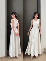 Muat gambar ke penampil Galeri, D-0264 Reversible Maxi Dress | Dress Panjang Wanita Formal Party
