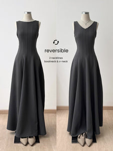 D-0264 Reversible Maxi Dress | Dress Panjang Wanita Formal Party
