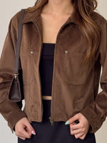 Muat gambar ke penampil Galeri, Kadaka Kent Jacket | Corduroy Zipper Jacket | Jaket Wanita | Brooklyn Collection O-0219
