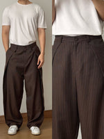 Load image into Gallery viewer, Kadaka Nusa Trousers | Unisex Striped Barrel Pants | Celana Panjang Unisex | Modern Heritage Collection B-0235
