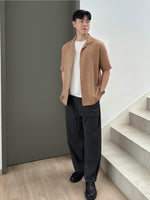 Load image into Gallery viewer, Kadaka MT-0226 Short Sleeve Shirt Men Pleats | Kemeja Pria Lengan Pendek Kerah Tidur
