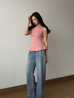 Muat gambar ke penampil Galeri, Kadaka Ariel Top | Sleeveless Peplum Top | Atasan Wanita Tanpa Lengan | T-0567
