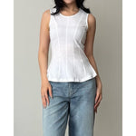 Muat gambar ke penampil Galeri, Kadaka Ariel Top | Sleeveless Peplum Top | Atasan Wanita Tanpa Lengan | T-0567
