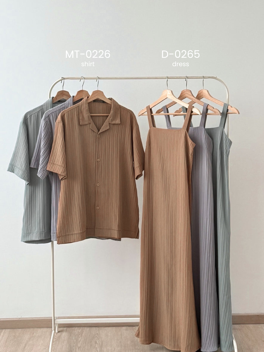 Kadaka MT-0226 Short Sleeve Shirt Men Pleats | Kemeja Pria Lengan Pendek Kerah Tidur