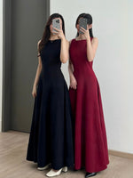 Muat gambar ke penampil Galeri, D-0264 Reversible Maxi Dress | Dress Panjang Wanita Formal Party
