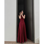 Muat gambar ke penampil Galeri, D-0264 Reversible Maxi Dress | Dress Panjang Wanita Formal Party

