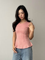 Muat gambar ke penampil Galeri, Kadaka Ariel Top | Sleeveless Peplum Top | Atasan Wanita Tanpa Lengan | T-0567
