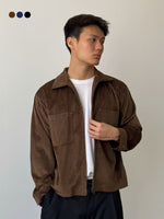 Muat gambar ke penampil Galeri, Kadaka Kent Jacket | Men Corduroy Zipper Jacket | Jaket Pria | Brooklyn Collection MO-0113
