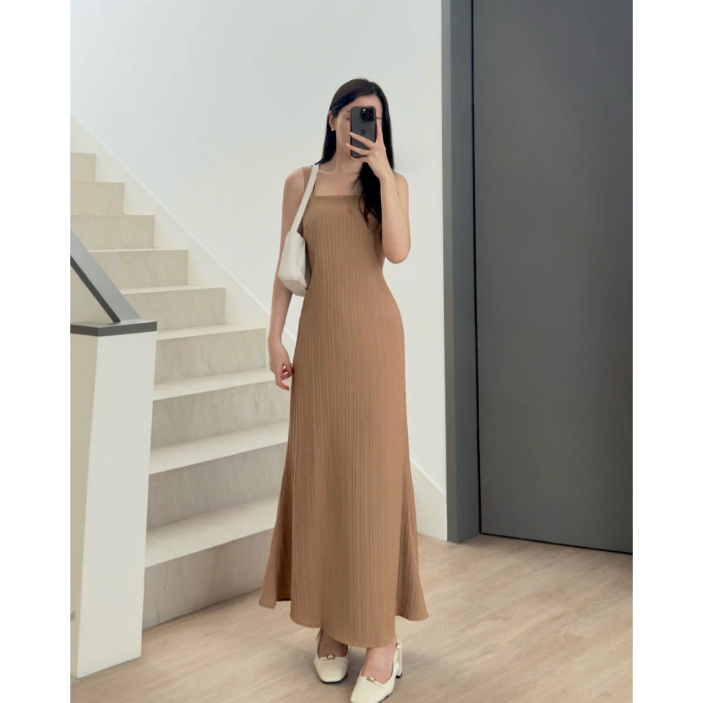 Kadaka Couple Group Family Outfit | Maxi Dress and Men Shirt | Pleated Pairs Collection 4.0
