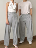 Load image into Gallery viewer, Kadaka Nusa Trousers | Unisex Striped Barrel Pants | Celana Panjang Unisex | Modern Heritage Collection B-0235

