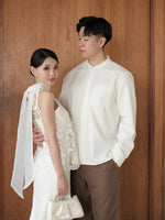 Load image into Gallery viewer, Kadaka MT-0228 Longsleeve Men Shirt with Embroidery Detail | Atasan Kemeja Pria

