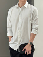 Load image into Gallery viewer, Kadaka MT-0227 Men Striped Long Sleeve Shirt | Kemeja Stripes Pria
