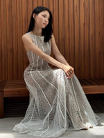 Load image into Gallery viewer, Kadaka D-0267 Maxi Lace Reversible Party Dress | Dress Panjang Brukat Wanita
