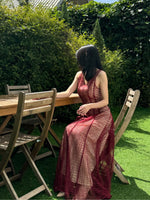 Load image into Gallery viewer, Kadaka D-0267 Maxi Lace Reversible Party Dress | Dress Panjang Brukat Wanita
