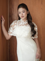 Load image into Gallery viewer, Kadaka O-0216 Brocade Cape Outer with Cheongsam Neckline | Luaran Outer Brukat Wanita
