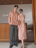 Load image into Gallery viewer, Kadaka T-0563 CNY Imlek Cheongsam Halter Brocade Top with Chiffon Necktie | Atasan Wanita Brukat Tanpa Lengan
