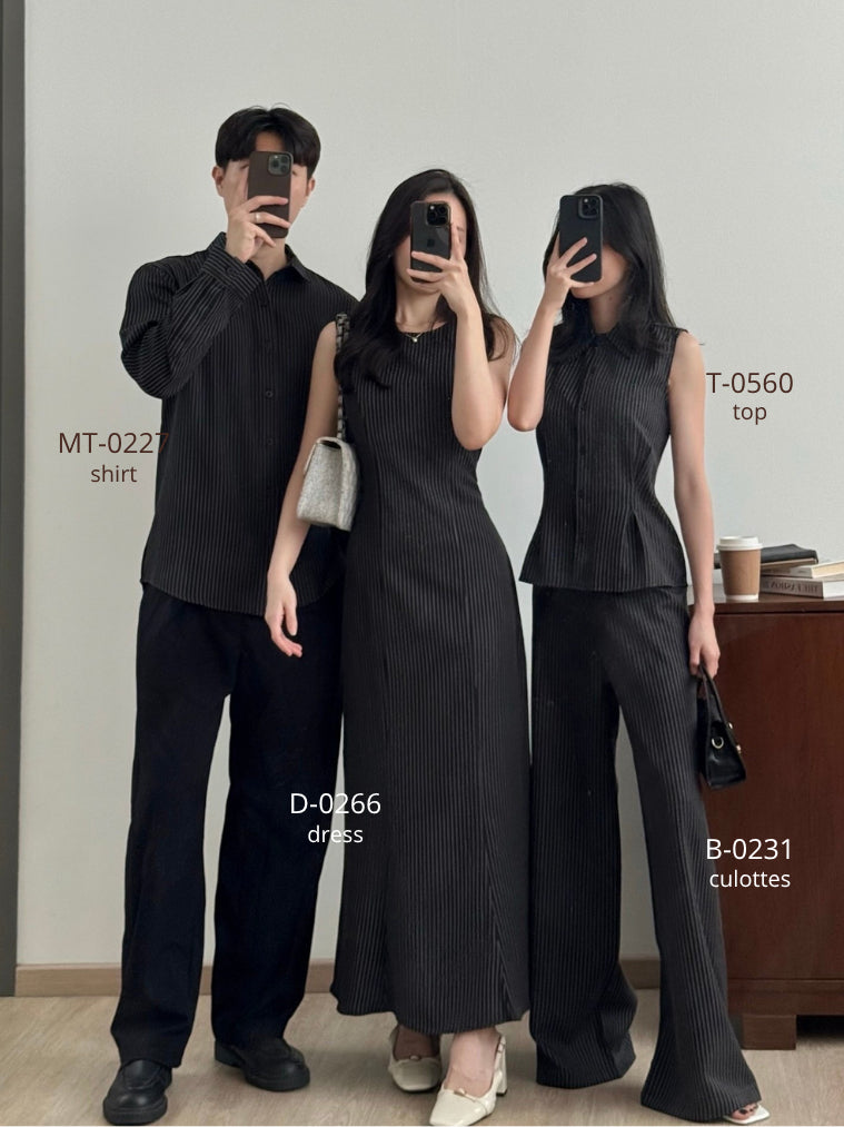 Kadaka D-0266 Maxi Dress Stripes with Adjustable Waist | Dress Panjang Wanita