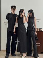 Load image into Gallery viewer, Kadaka D-0266 Maxi Dress Stripes with Adjustable Waist | Dress Panjang Wanita
