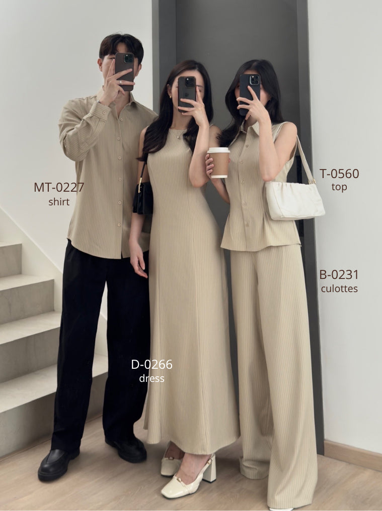 Kadaka D-0266 Maxi Dress Stripes with Adjustable Waist | Dress Panjang Wanita