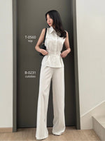 Load image into Gallery viewer, Kadaka B-0231 Highwaisted Culotte Stripes | Celana Kulot Wanita Stripes
