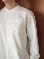 Load image into Gallery viewer, Kadaka MT-0228 Longsleeve Men Shirt with Embroidery Detail | Atasan Kemeja Pria
