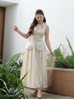 Load image into Gallery viewer, Kadaka Couple Group Family Outfit | CNY Imlek Cheongsam Sleeveless Top and Set | Season of Luck Collection (3)
